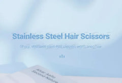 Stainless Steel Hair Scissors (Various Designs) / Hair Comb / Cleaning Cloth / Set