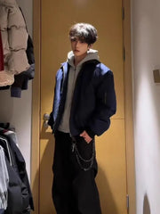 Plain Zip-Up Bomber Jacket