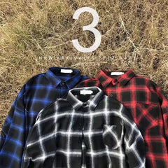 Long-Sleeve Plaid Shirt