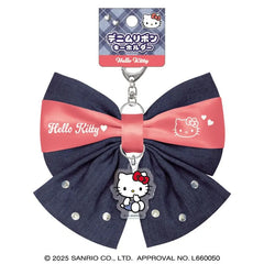 Sanrio Denim Ribbon Bow Bag Charm