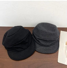 Shirred Wool Cap
