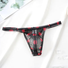 Dotted Sheer Tanga Briefs