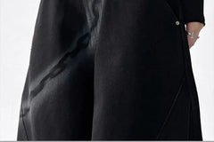 Low Rise Washed Barrel Leg Baggy Jeans