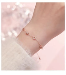 999 Silver Rhinestone Bracelet