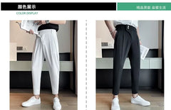 Tapered Cropped Dress Pants