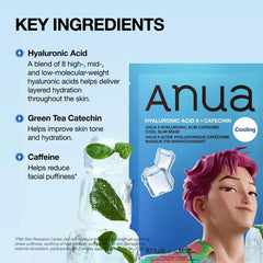 Kpop Demon Hunters 8 Hyaluronic Acid Catechin Cool Slim Mask