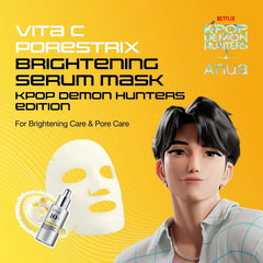Kpop Demon Hunters Vita C Porestrix Brightening Serum Mask