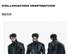 Unisex Two-Tone Stand-Collar Jacket