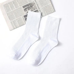 Ribbed Plain Socks