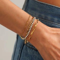 Chained Metallic Bracelet