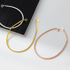 925 Sterling Silver Snakebone Bracelet