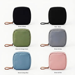 Plain Nylon Sanitary / MakeUp Pouch