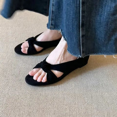 Wedge Heel Twisted Sandals