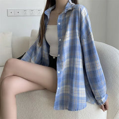 Long-Sleeve Plaid Shirt