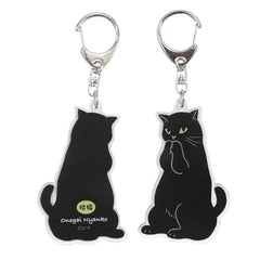 Cat Acrylic Bag Charm Kuro