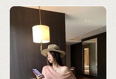 Batwing-Sleeve Off-Shoulder Plain Crop Top