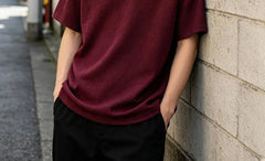 Plain Short-Sleeve Loose T-Shirt in 5 Colors
