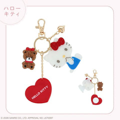 Sanrio Characters Glitter Mirror Bag Charm Hello Kitty