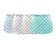 Mid Rise Polka Dot Satin Mini Pencil Skirt