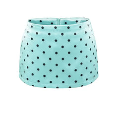 Mid Rise Polka Dot Satin Mini Pencil Skirt