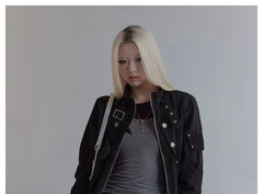 Details Slim-Fit Punk Jacket