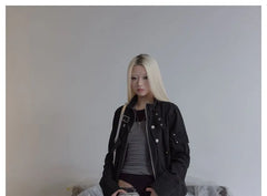 Details Slim-Fit Punk Jacket