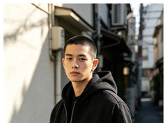 Oversized Two-Tone Hooded Jacket