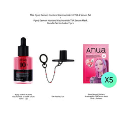 Bundle: Kpop Demon Hunters Niacinamide 10 TXA 4 Serum Set + Kpop Demon Hunters Niacinamide TXA Serum Mask
