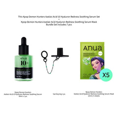 Bundle: Kpop Demon Hunters Azelaic Acid 10 Hyaluron Redness Soothing Serum Set + Kpop Demon Hunters Azelaic Acid Hyaluron Redness Soothing Serum Mask