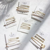 Metal / Faux Pearl Hair Clips (Various Designs)