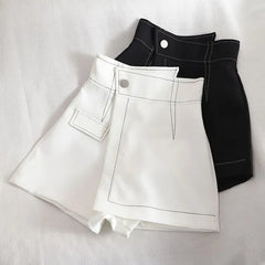 High Waist Asymmetrical Wrap Skort