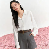 Long Sleeve V-Neck Blouse