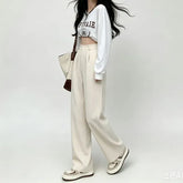 High Waist Wide Leg Dress Pants