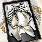 Striped Silky Scarf