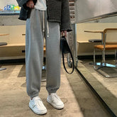 Drawstring Waist Plain Harem Sweatpants