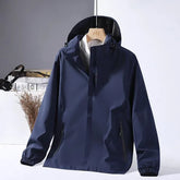 Plain Hooded Zip-Up Windbreaker (Various Designs)