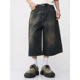 Washed Denim Jorts