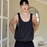 Scoop Neck Plain Tank Top