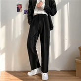 Lightweight Straight-Cut Dress Pants