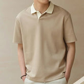 Contrast-Trim Short-Sleeve Polo Shirt