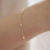 Rhinestone Sterling Silver Bracelet