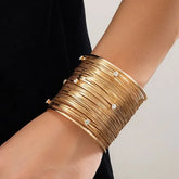 Rhinestone Metal Bangle