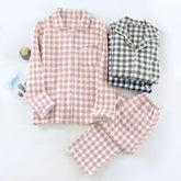 Couple Matching Plaid Pajama Set