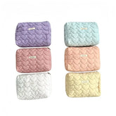 Lettering Applique Makeup Bag