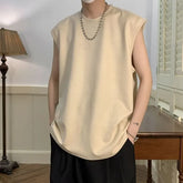 Crew Neck Plain Tank Top