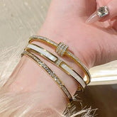 Rhinestone / Metallic Bangle