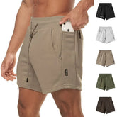 Drawstring Waist Plain Sweatshorts