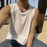 Scoop Neck Plain Tank Top
