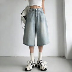 Low Rise Denim Jorts