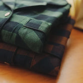 Couple Matching Pajama Set: Long-Sleeve Plaid Top + Pants